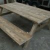 Picknicktafel in Gebruikt Steigerhout - Afbeelding 3